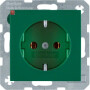 BER47438913 / Steckdose SCHUKO S.1/B.x grün glänzend / EAN 4011334277477