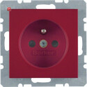 BER6765768962 / Steckdose m SK-Stift e BS S.1/B.3/B7 rot...