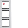 BER10133004 / Rahmen 3fach B.3 Alu/anthrazit / EAN 4011334222743