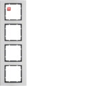 BER10143004 / Rahmen 4fach B.3 Alu/anthrazit / EAN...