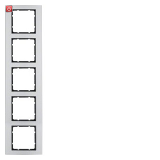BER10153004 / Rahmen 5fach B.3 Alu/anthrazit / EAN 4011334223153