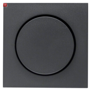 BER11371606 / Zentralstück mit Regulierknopf für Drehdimmer B.1/B.3/B.7 Glas anthraz / EAN 4011334221173