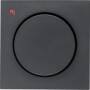 BER11371606 / Zentralstück mit Regulierknopf für Drehdimmer B.1/B.3/B.7 Glas anthraz / EAN 4011334221173