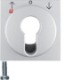 BER15061404 / Zentralstück für Jalousie-Schlüsselschalter/-taster B.1/B.7 Glas alu, / EAN 4011334222316