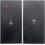 BER16251606 / Wippen mit Aufdruck Symbol "Pfeil" B.1/B.3/B.7 Glas anthrazit, matt / EAN 4011334222545