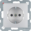 BER47231404 / Steckdose SCHUKO erh BS S.1/B.x alu matt /...