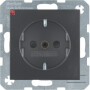 BER47231606 / Steckdose SCHUKO erh BS S.1/B.x anthr / EAN 4011334224198