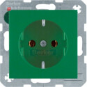BER47431913 / Steckdose SCHUKO S.1/B.3/B.7 grün matt...