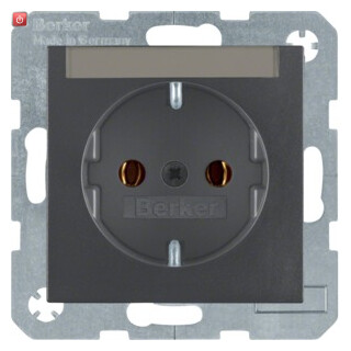 BER47501606 / Steckdose SCHUKO m BF S.1/B.3/B.7 anthr / EAN 4011334224457