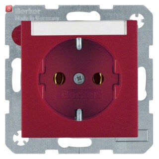 BER47501902 / Steckdose SCHUKO m BF S.1/B.3/B.7 rot / EAN 4011334224464