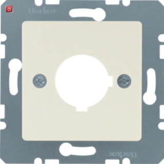 BER143202 / Z-Platte f BG 22,5mm O Kr Zs weiß hgl / EAN 4011334272298