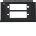 BER111221 / Montageplatte 2x LWL Kupp sw