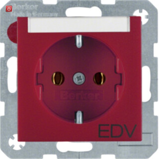 BER47501915 / Steckdose SCHUKO m BF u Druck S1/B3/7 ro / EAN 4011334235200