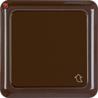 BER471801 / Steckdose mit Klappd. u R. WG UP IP44 br / EAN 4011334141396