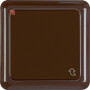 BER471801 / Steckdose mit Klappd. u R. WG UP IP44 br / EAN 4011334141396