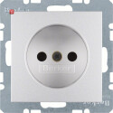 BER6167331404 / Steckd. ohne SK m EHBS S.1/B.x alu matt /...