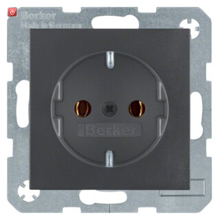 BER41431606 / Steckdose SCHUKO S.1/B.x anthrazit matt / EAN 4011334234159