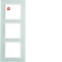 BER10136909 / Rahmen 3fach B.7 Glas polarweiß / EAN 4011334238980