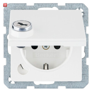 BER47636089 / Steckdose SCHUKO m STKL KD SLß Q.1 pw ma / EAN 4011334436362