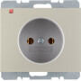 BER6167157004 / Steckdose ohne SK K.5 Edelstahl lackiert / EAN 4011334274568
