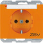 BER47397114 / Steckdose SCHUKO m BF Aufdr K.1/K.5 ora / EAN 4011334268444