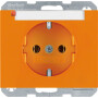 BER47397014 / Steckdose SCHUKO m BF K.1/K.5 orange glä / EAN 4011334263708