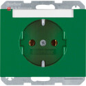 BER47397013 / Steckdose SCHUKO m BF K.1/K.5 grün...