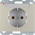BER47397004 / Steckdose SCHUKO m BF K.5 edelstahl la /...