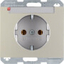 BER47397004 / Steckdose SCHUKO m BF K.5 edelstahl la / EAN 4011334275541