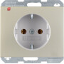 BER47357004 / Steckdose, Edelstahl, Unterputz UP, 1 Fach, IP20 / EAN 4011334282266