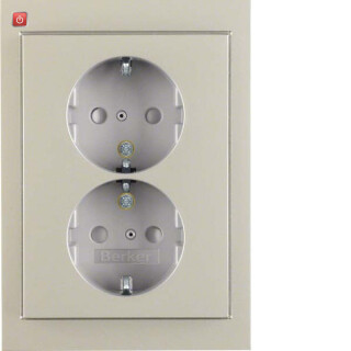 BER47297004 / Doppelsteckdose SCHUKO ADP BS K.5 Es
