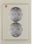 BER47297004 / Doppelsteckdose SCHUKO ADP BS K.5 Es