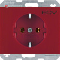 BER47157115 / Steckdose SCHUKO mit Aufdruck K.1/K5 rot /...