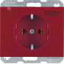 BER47157115 / Steckdose SCHUKO mit Aufdruck K.1/K5 rot / EAN 4011334263623