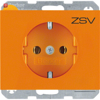 BER47157114 / Steckdose SCHUKO mit Aufdruck K.1/K5 ora / EAN 4011334263616