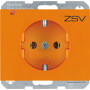 BER47157014 / Steckdose SCHUKO K.1/K.5 orange glänzend / EAN 4011334263586
