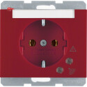 BER41527115 / Steckdose SCHUKO Üspgsch. K.1/K.5 rot...