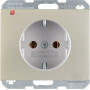 BER41157004 / Steckdose SCHUKO K.5 Edelstahl Rostfrei / EAN 4011334282235