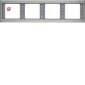 BER13837004 / Rahmen 4fach waag K.5 Edelstahl rostfrei /...