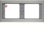 BER13637004 / Rahmen 2fach waag K.5 Edelstahl rostfrei / EAN 4011334281986