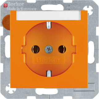 BER47508907 / Steckd. SCHUKO m BF S.1/B.x orange gle / EAN 4011334277729