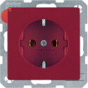BER47436012 / Steckdose SCHUKO Q.1/Q.3 rot samt / EAN...