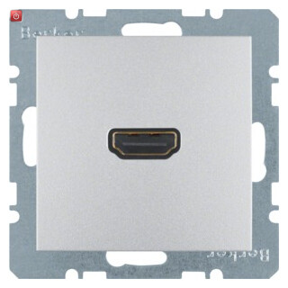 BER3315431404 / HDMI Steckdose m 90° Stcka. B.7 alu matt / EAN 4011334330646