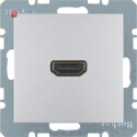 BER3315431404 / HDMI Steckdose m 90° Stcka. B.7 alu...
