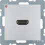 BER3315431404 / HDMI Steckdose m 90° Stcka. B.7 alu matt / EAN 4011334330646
