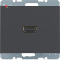 BER3315437006 / HDMI Steckdose m 90° Stcka. K.1 anth...