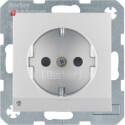 BER41091404 / Steckdose SCHUKO m LED-OL S.1/B.x alu / EAN...
