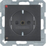 BER41091606 / Steckdose SCHUKO m LED-OL S.1/B.x anthr / EAN 4011334364115