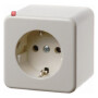 BER40009950 / Steckdose SCHUKO Aufputz weiß / EAN 4011334387657