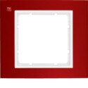 BER10113022 / Rahmen 1fach B.3 Alu, rot/polarweiß /...